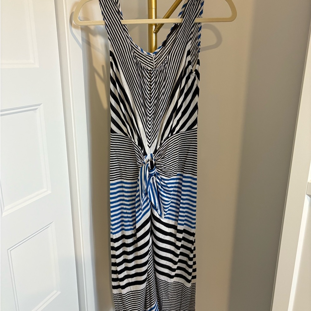 Striped Black and White Dress